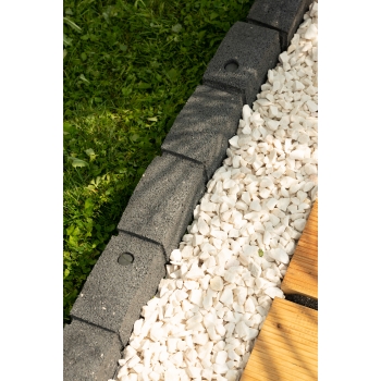 Obrzeże trawnikowe elastyczne Roman Stone szare