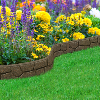 Obrzeże trawnikowe ogrodowe Stones 9 cm brązowe