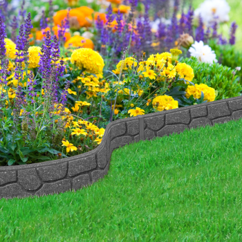 Obrzeże trawnikowe ogrodowe Stones 9 cm szare