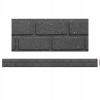 Obrzeże ogrodowe palisada Bricks 9 cm szary