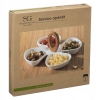 Patera na przekąski Secret De Gourmet porcelana drewno poczwórna