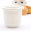 Pomarańczowy Zestaw do Herbaty Panda 3 Kubeczki w etui