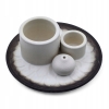 Ceramiczna podstawka na Palo Santo i kadzidła Mandala – biało-czarna