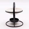 Ceramiczny kominek zapachowy z okrągłą podstawką 12,5 cm