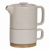 Zestaw do herbaty Secret de Gourmet czajniczek z filiżanką 400 ml różowy