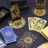 Zestaw Startowy Karty Tarota NIECH ZACZNIE SIĘ MAGIA pozłacane karty