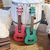 Ukulele Sopranowe drewniane ręcznie wykonane kolor Turkusowy
