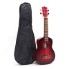Ukulele Sopranowe drewniane ręcznie wykonane kolor Czerwony Opalany