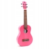 Ukulele Sopranowe drewniane ręcznie wykonane kolor Różowy
