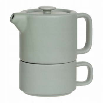 Zestaw do herbaty Secret de Gourmet czajniczek z filiżanką 400 ml zielony