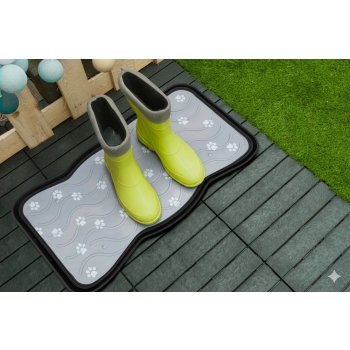 Ociekacz na buty Szare Łapki 38 x 75 cm