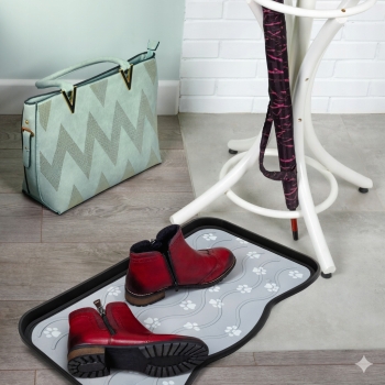 Ociekacz na buty Szare Łapki 38 x 75 cm