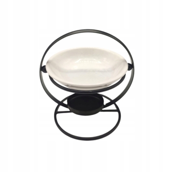 Ceramiczny kominek zapachowy z okrągłą podstawką 12,5 cm