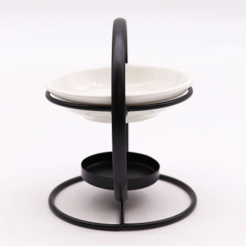 Ceramiczny kominek zapachowy z okrągłą podstawką 12,5 cm