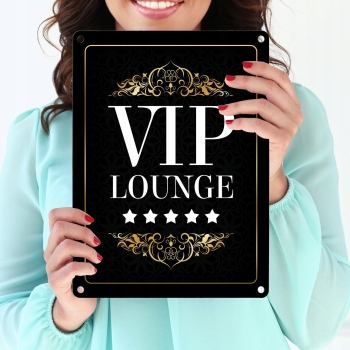 Tabliczka na drzwi VIP LOUNGE XL 21 x 28 cm