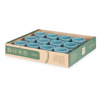 Filiżanka do espresso z uchem Taza Cafe Barro 80 ml turkusowa