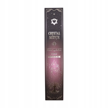 Kadzidełka Crystal Scents – róża i kwarc różowy, 8 szt.