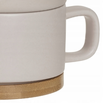 Zestaw do herbaty Secret de Gourmet czajniczek z filiżanką 400 ml różowy