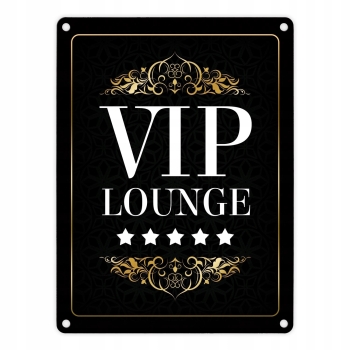 Tabliczka na drzwi VIP LOUNGE 15 x 20 cm