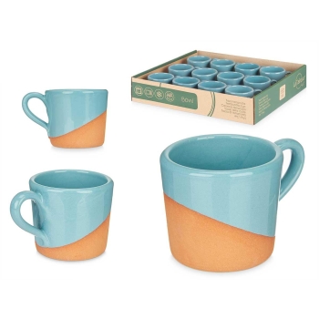 Filiżanka do espresso z uchem Taza Cafe Barro 80 ml turkusowa