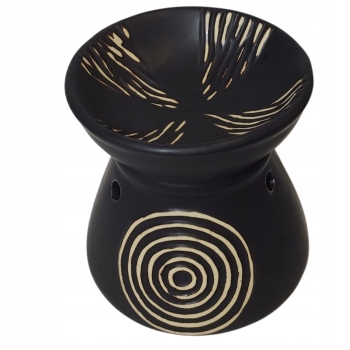 Kominek Zapachowy Żywioły Ciemnobrązowy Spirala 9 cm