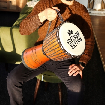 Bęben djembe Pro Rytm Wolności 50 cm – wysokie brzmienie