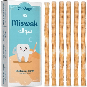 Miswak – zestaw 6 naturalnych szczoteczek do zębów